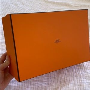 Authentic Hermès Silk Scarf Shoe Box